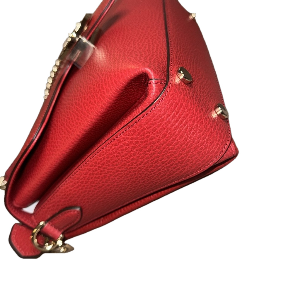 Gucci  Interlocking Red Leather Shoulder Bag NWOT - Picture 7 of 8